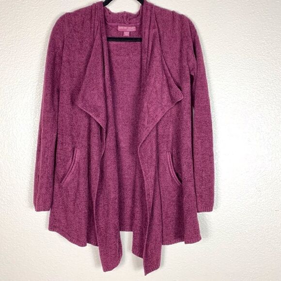 Barefoot Dreams Plum Open Cardigan with Pockets - Picture 1 of 4
